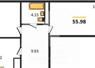 2-комнатная квартира на продажу, 56 м2, Калининград, ЖК Новый Город, Новгородская улица, 3Ак5