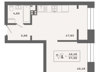 Продам 1-комнатную квартиру, 37.5 м2, Новосибирск, Заельцовский район, Красногорская улица