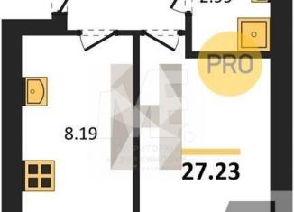 Продается однокомнатная квартира, 27.2 м2, Пионерский, улица Гептнера, 17