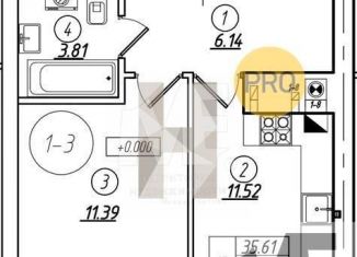 1-ком. квартира на продажу, 34.2 м2, Калининград, Московский район