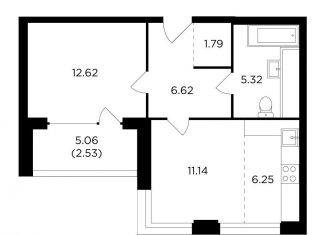 Продам 1-ком. квартиру, 46.5 м2, Москва, метро Дубровка, улица Виктора Маслова, 2