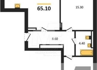 Продам 2-ком. квартиру, 65.1 м2, Калининград, Орудийная улица, 13