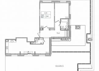 Продаю 2-ком. квартиру, 140 м2, Санкт-Петербург, метро Новочеркасская, шоссе Революции, 3к2