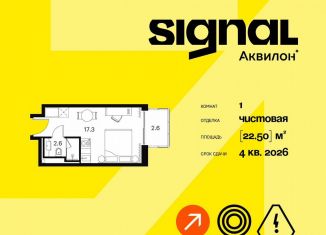 Продаю 1-ком. квартиру, 22.5 м2, Москва, Сигнальный проезд, 12, район Отрадное