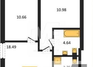 Продается 2-комнатная квартира, 54.5 м2, Пионерский