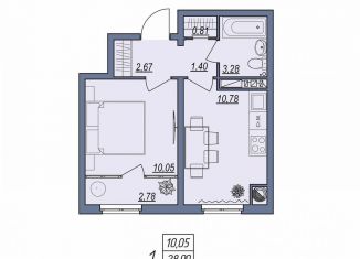 Продается 1-ком. квартира, 30.4 м2, Волгоград