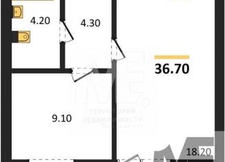 Продажа 1-комнатной квартиры, 36.7 м2, Калининград, Орудийная улица, 13