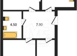 2-ком. квартира на продажу, 66.8 м2, Калининград, Орудийная улица, 13