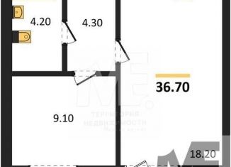 1-ком. квартира на продажу, 36.7 м2, Калининград, Орудийная улица, 13