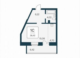 Квартира на продажу студия, 36.4 м2, Новосибирск