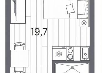 Продается квартира студия, 23.5 м2, Санкт-Петербург, проспект Стачек, 62Б, Кировский район