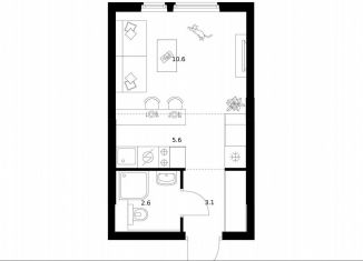 Продается квартира студия, 21.9 м2, Москва, Ярославское шоссе, 2к1, Ярославский район