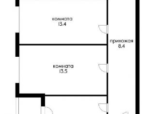 Продается двухкомнатная квартира, 47.5 м2, Краснодар, ЖК Усадьба, улица имени Валерия Вишневецкого, 11к2
