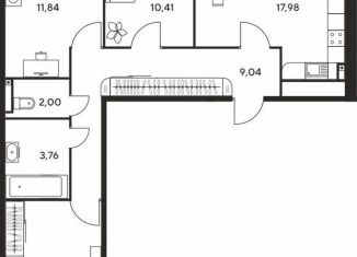 Продается трехкомнатная квартира, 78.5 м2, Ростов-на-Дону