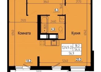 1-комнатная квартира на продажу, 81.3 м2, Санкт-Петербург, Ольгинская дорога, 3/20