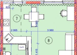 Продажа квартиры студии, 41.6 м2, Архангельская область, Партизанская улица, 28к2