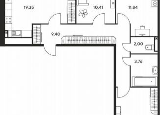 Продаю трехкомнатную квартиру, 80.9 м2, Ростов-на-Дону