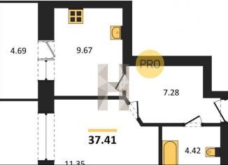 Продаю 1-ком. квартиру, 37.4 м2, Богучар