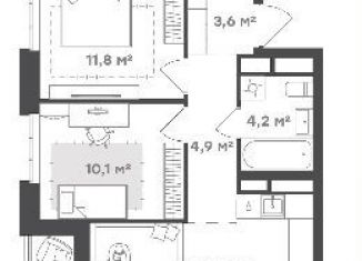 Продаю 2-ком. квартиру, 57 м2, Уфа, улица Менделеева, 132В, Кировский район