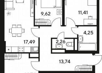 Продам 3-комнатную квартиру, 77.2 м2, Ростов-на-Дону