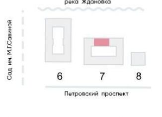 2-комнатная квартира на продажу, 71.9 м2, Санкт-Петербург, Петровский проспект, 9к2, муниципальный округ Петровский