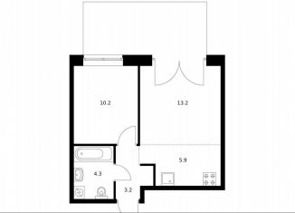 Продается однокомнатная квартира, 40.8 м2, Санкт-Петербург, метро Фрунзенская, жилой комплекс Лермонтовский 54, к 2.1