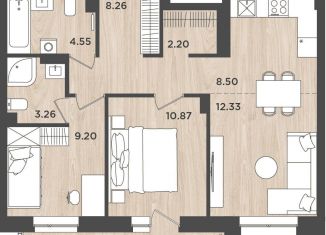 Продажа 3-ком. квартиры, 61.2 м2, Пермь, улица Космонавта Леонова, 41/1, Индустриальный район