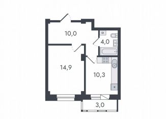 Продаю однокомнатную квартиру, 42.2 м2, Киров, Чистопрудненская улица, 13