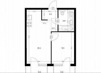 Продается однокомнатная квартира, 33.9 м2, Москва, Тимирязевский район, жилой комплекс Большая Академическая 85, к3.1