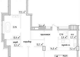 Продается 4-комнатная квартира, 132.6 м2, Самара, Самарская улица, 220