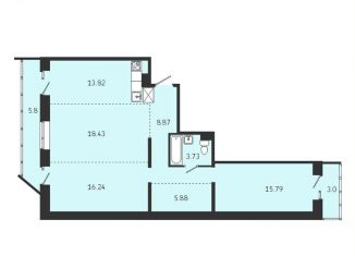 Продаю квартиру свободная планировка, 91.6 м2, Иркутск, Советская улица, 115/1, Правобережный округ