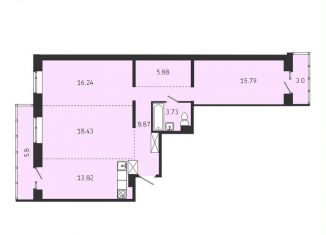 Продам квартиру свободная планировка, 91.6 м2, Иркутск, Советская улица, 115/1