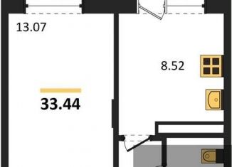 Продается однокомнатная квартира, 33.4 м2, Воронеж, Советский район, Острогожская улица, 156/2