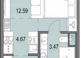 Продается квартира студия, 22.6 м2, Санкт-Петербург, муниципальный округ Морской