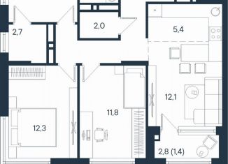 Продается 4-ком. квартира, 72.9 м2, Пермь