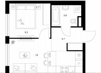 Продаю 1-комнатную квартиру, 31.7 м2, Москва, жилой комплекс Москворечье, 1.3, район Москворечье-Сабурово