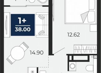 1-ком. квартира на продажу, 36.3 м2, Тюмень, Арктическая улица, 16