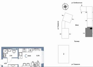 Продажа 1-ком. квартиры, 20.8 м2, Екатеринбург