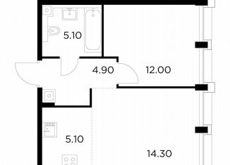 Продажа 1-ком. квартиры, 41.4 м2, Москва