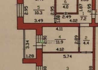 Продам 2-комнатную квартиру, 64.4 м2, Орловская область, Комсомольская улица, 310