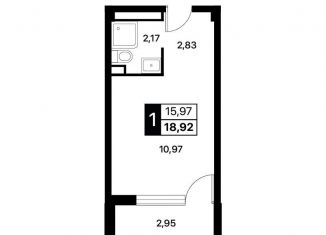 Продажа квартиры студии, 18.9 м2, Алушта, Перекопская улица, 4