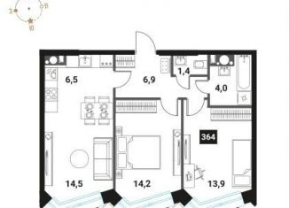 Продажа 3-ком. квартиры, 61.4 м2, Москва, метро Электрозаводская