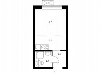 Квартира на продажу студия, 19.7 м2, Москва, Бульвар Рокоссовского