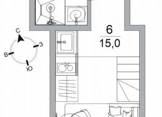 Продаю квартиру студию, 15 м2, Санкт-Петербург, Зверинская улица, 26, метро Чкаловская