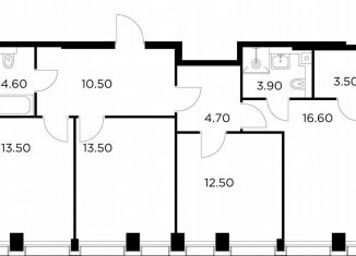 Продажа 3-ком. квартиры, 83.3 м2, Москва, метро Водный стадион