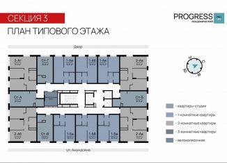 Квартира на продажу студия, 27.3 м2, Москва, улица Амундсена, 2с8