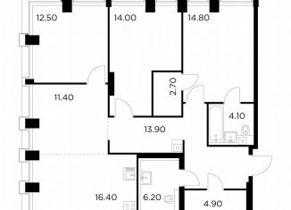 Продаю 3-комнатную квартиру, 100.9 м2, Москва, метро Водный стадион