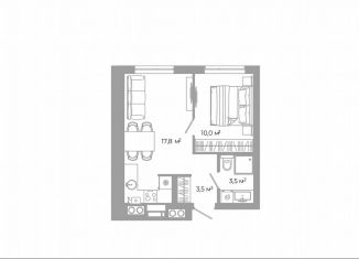 Продажа 1-комнатной квартиры, 34.8 м2, Астрахань, Ленинский район