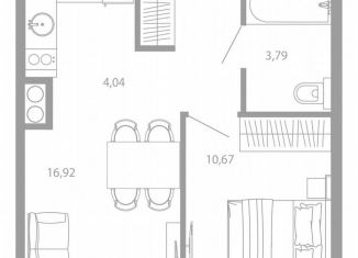 Продаю 1-ком. квартиру, 35.4 м2, Астрахань, Советский район, улица Николая Островского, 148/1