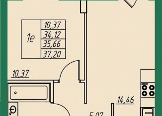 Продажа 1-ком. квартиры, 35.7 м2, Владимирская область